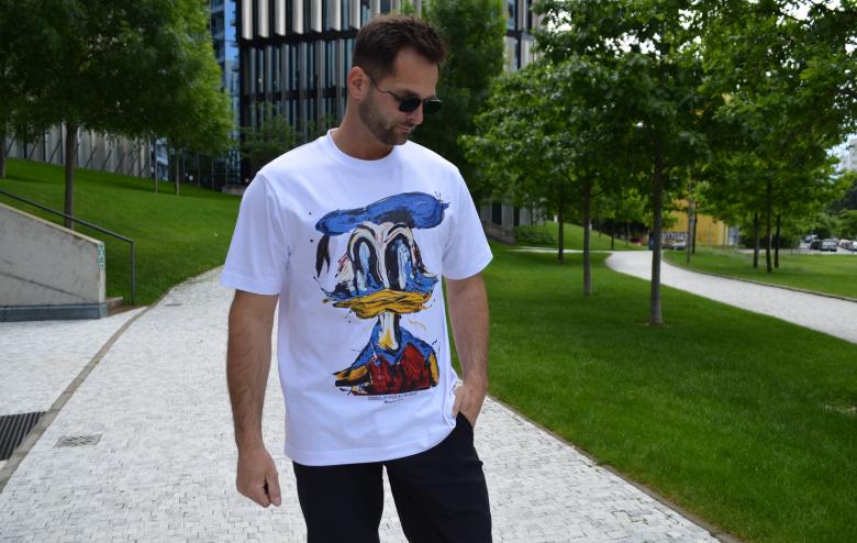 tričko Kačer Donald bílá 